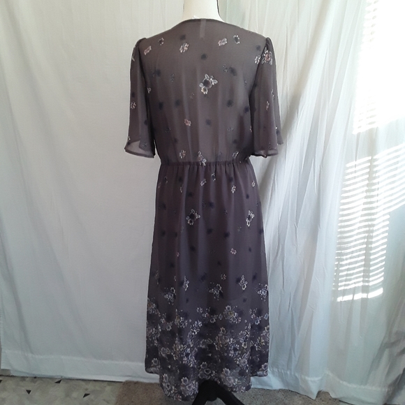 Xhileration Boho Floral Chiffon Maxi Dress - Picture 7 of 8